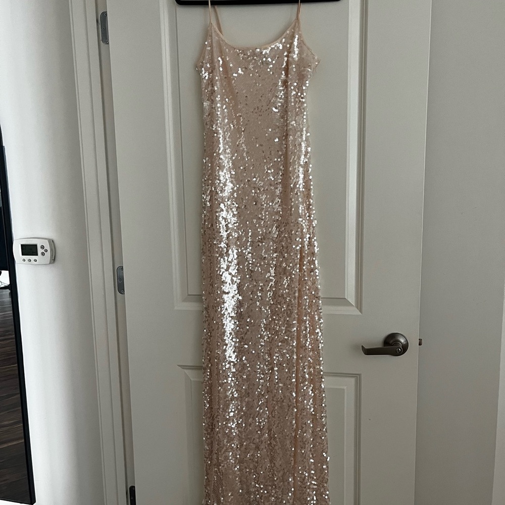 Sequin Spaghetti Strap Dress
